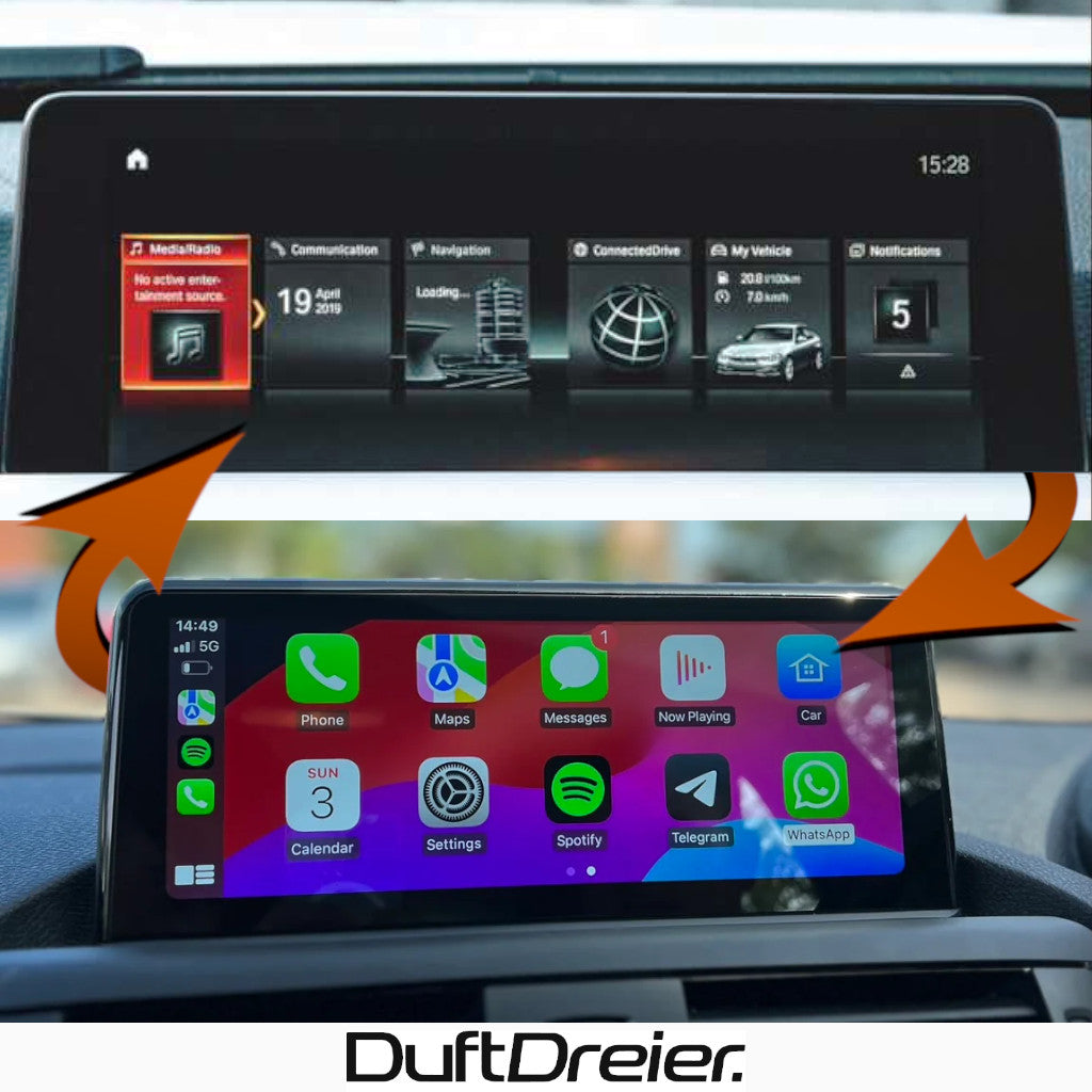 B-Ware Android Navi für Apple Carplay & Android Auto passend für BMW 3er F30 F31 4er F32 F33 F36 M3 F80 M4 F82