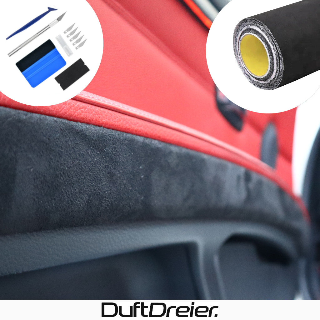 Selbstklebende Alcantara Folie Set für Auto Innenraum