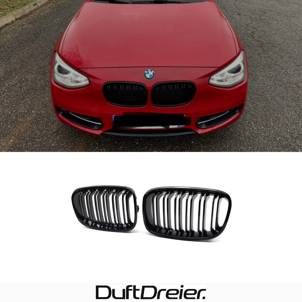 Schwarze Nieren Kühlergrill passend für BMW 1er F20 F21