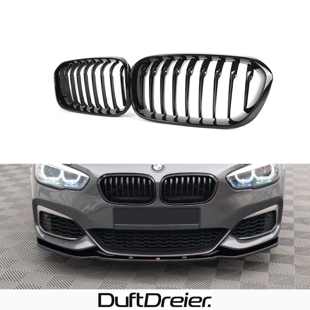 Schwarze Nieren Kühlergrill passend für BMW 1er F20 F21