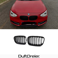 Schwarze Nieren Kühlergrill passend für BMW 1er F20 F21