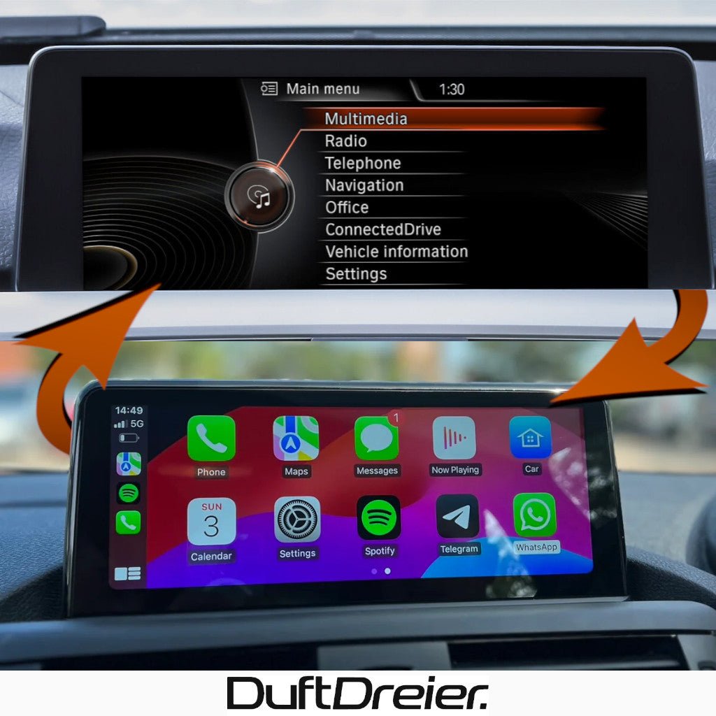 Apple Carplay & Android Auto Radio umschalten in Alt System BMW F20 F21 F22 F23