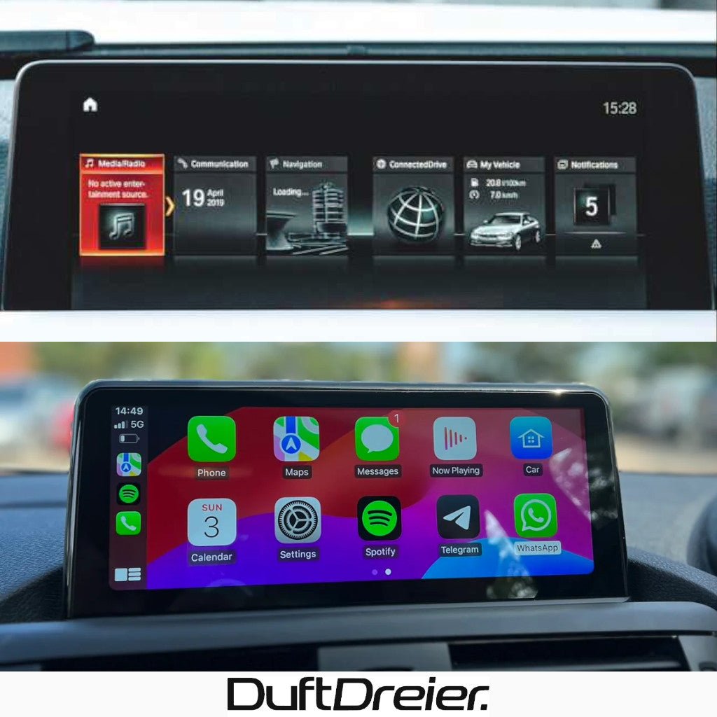 B - Ware Android Navi für Apple Carplay & Android Auto passend für BMW 3er F30 F31 4er F32 F33 F36 M3 F80 M4 F82 - DuftDreier