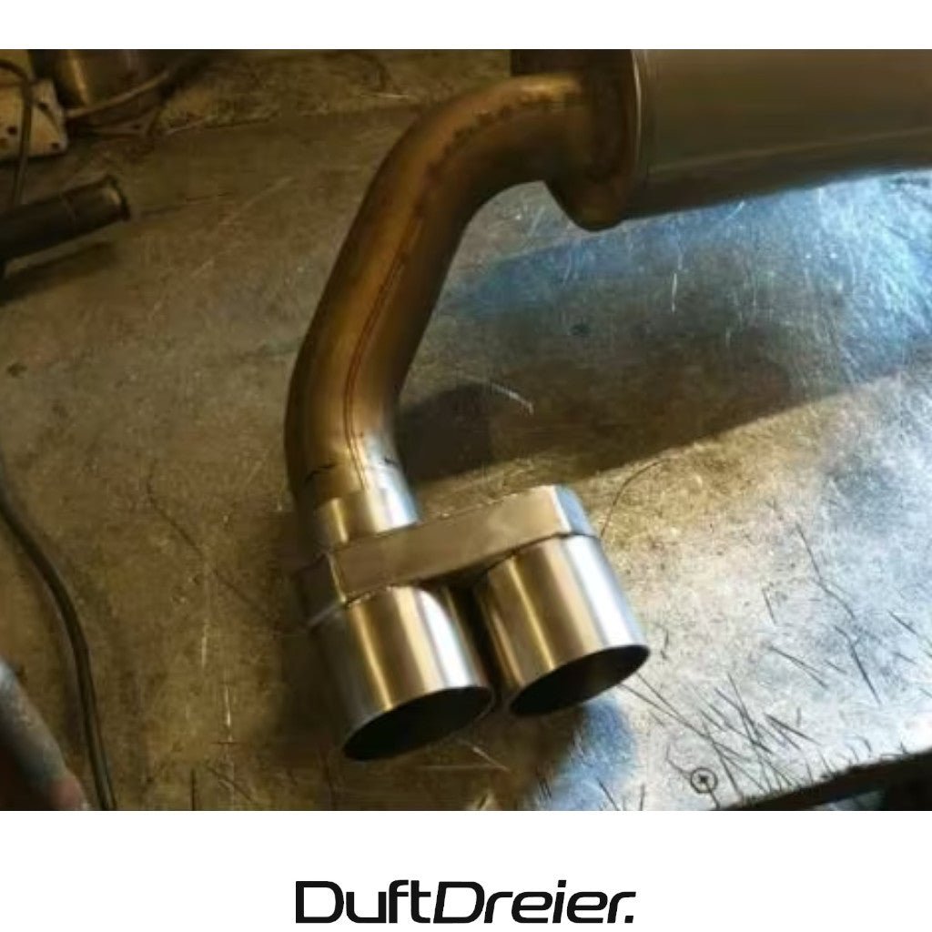 Doppelrohr look Auspuffblende passend für BMW 1er F20 F21 3er F30 F31 - DuftDreier