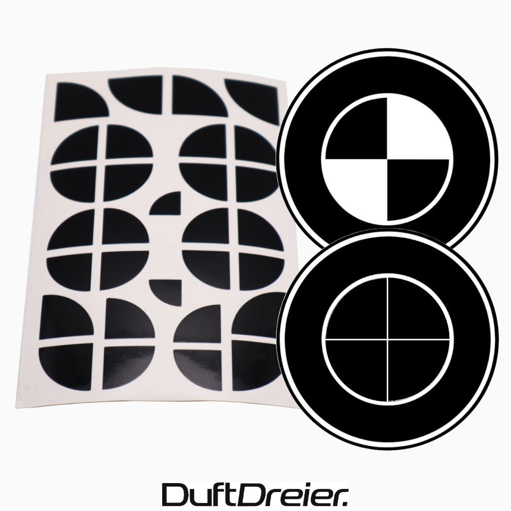 Emblem Ecken für Schwarze BMW Embleme - DuftDreier