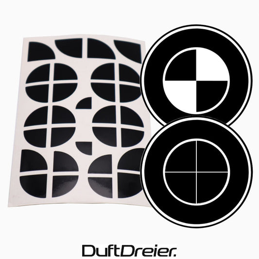 Emblem Ecken für Schwarze BMW Embleme - DuftDreier