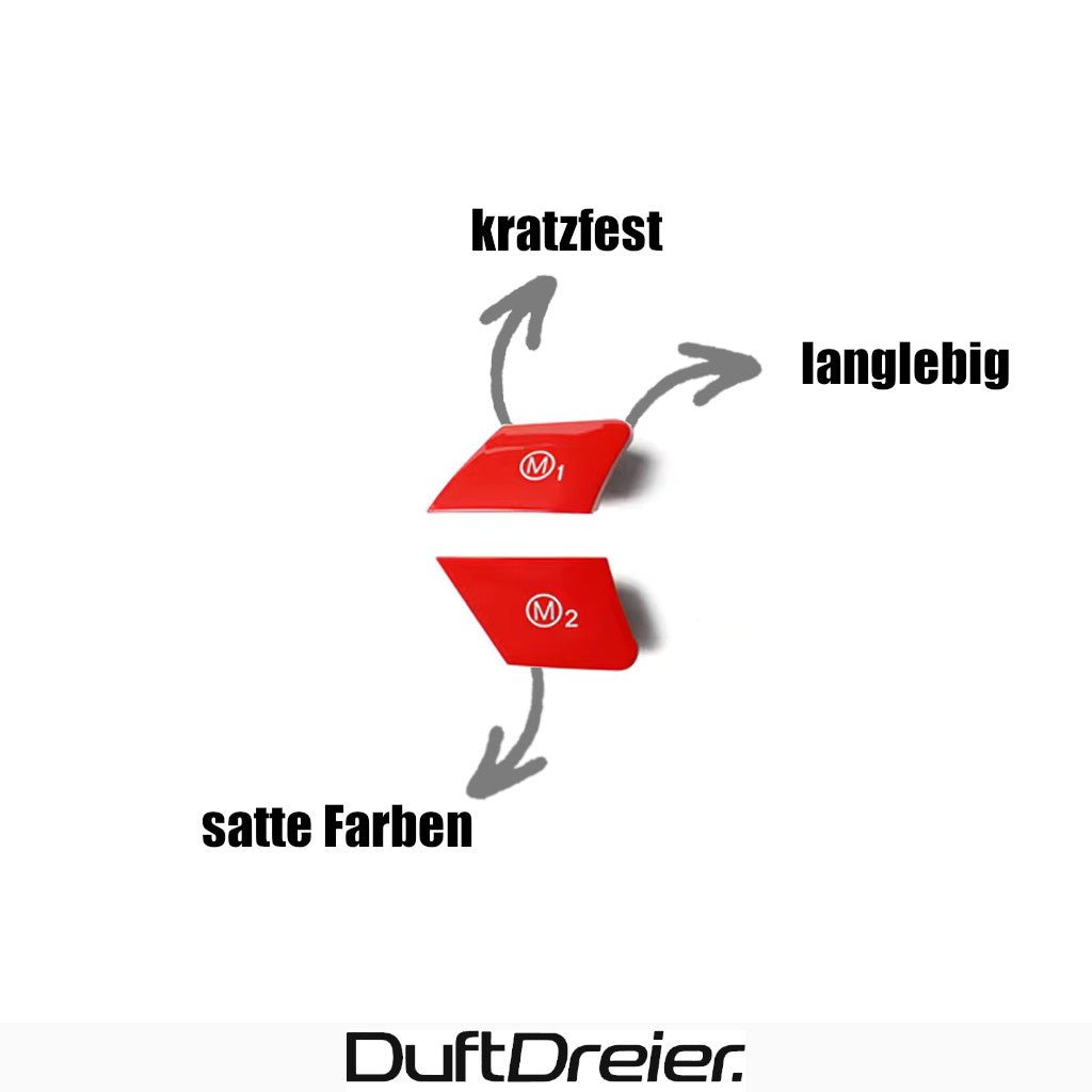 Farbige Memory - Knöpfe für BMW F20 F30 F32 F10 F22 - DuftDreier