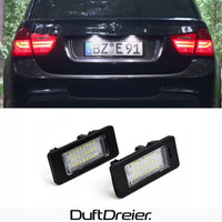 LED Kennzeichenbeleuchtung passend für BMW 3er E90 E91 E92 E93 5er E60 E61 - DuftDreier