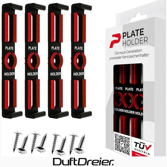 PLATEHOLDER® Rahmenlose Universal Kennzeichenhalter - DuftDreier